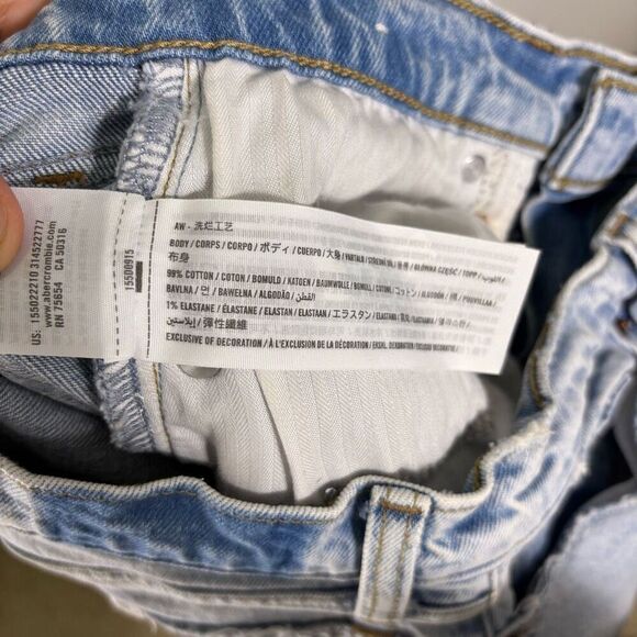 Abercrombie & Fitch The 90’s Straight Leg High Rise Jeans Size 25P or 0P - Picture 12 of 12